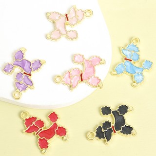 10 Chiếc Đáng Yêu Poodle Thú Cưng Chó Con Men Quyến Rũ Thời Trang Vui Vẻ Vòng Cổ, Vòng Tay, Bông Tai, Móc Chìa Khóa Và Nhiều Dự Án Sáng Tạo DIY Nhiều Màu Sắc Chó Bông Tạo Kiểu Nhỏ Giọt Dầu Hợp Kim Mặt Dây Chuyền