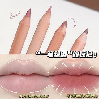 Cực Gỗ Son Lót Môi Ngọt Bạc Hà Tự Nhiên Mờ Mịn Chống Thấm Nước Lâu Dài Trang Điểm Môi 3D