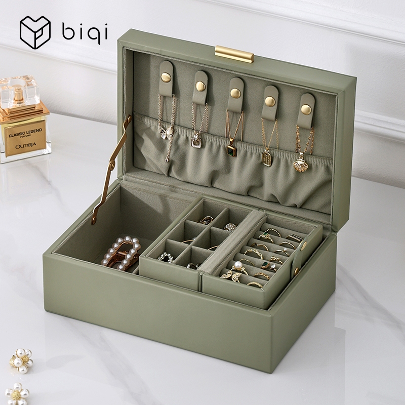 Casegrace Hộp Trang Sức Tổ Chức Lưu Trữ Bông Tai Vòng Cổ Bảo Quản Quà Tặng