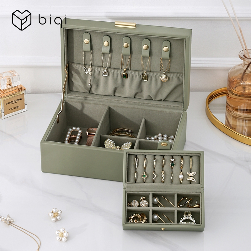 Casegrace Hộp Trang Sức Tổ Chức Lưu Trữ Bông Tai Vòng Cổ Bảo Quản Quà Tặng