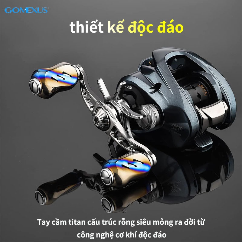 Ảnh GOMEXUS núm máy câu 22mm được thiết kế tinh tế cho Shimano Daiwa Ryobi Titanium  núm tay quay máy câu Núm tay quay T22 3