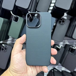 Ốp Điện Thoại Sạc Không Dây Từ Tính Cho iPhone 16 15 Pro Max Real Aramid Sợi Carbon Kim Loại Ống Kính Vòng Bảo Vệ Mặt Sau