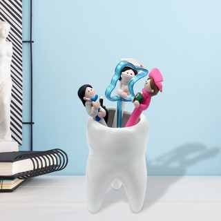 1 Cái Sáng Tạo Dễ Thương Hình Răng Gốm Bút Cho Nha Khoa Phòng Khám Để Bàn Lưu Trữ Bút Vui Vẻ Văn Phòng Phẩm Hộp Nha Sĩ Quà Tặng