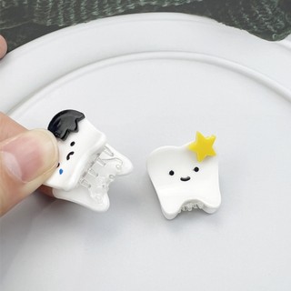 2 Chiếc Sáng Tạo Ngộ nghĩnh Răng Kẹp Tóc Mini Cá Mập Kẹp Mũ Đội Đầu Bé Gái Nữ Dễ Thương Kẹp Tóc Nha Sĩ Mũ Đội Đầu Quà Tặng