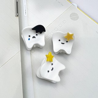 2 Chiếc Sáng Tạo Ngộ nghĩnh Răng Kẹp Tóc Mini Cá Mập Kẹp Mũ Đội Đầu Bé Gái Nữ Dễ Thương Kẹp Tóc Nha Sĩ Mũ Đội Đầu Quà Tặng