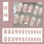 2026 Bộ 24 chiếc Nais giả kiểu Pháp mới nhất có keo Acrylic Full Nail COD