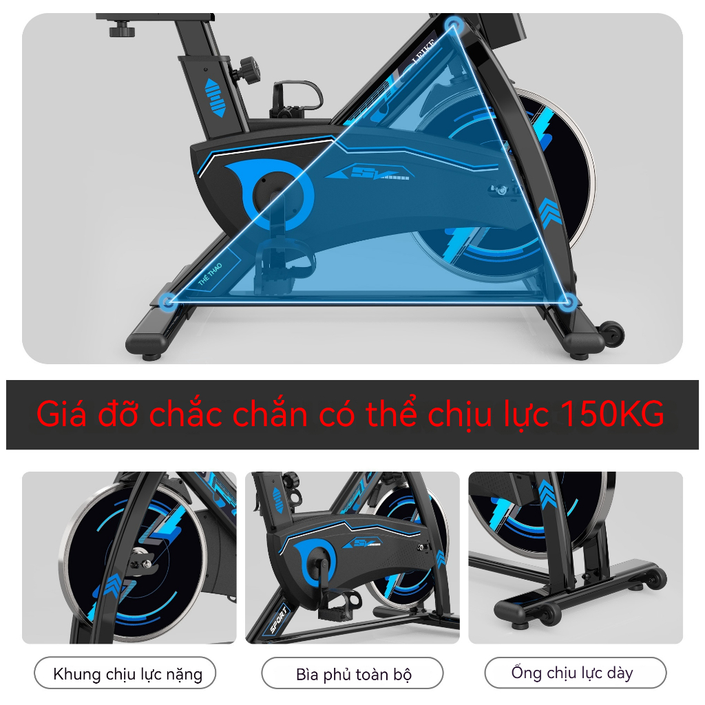 Xe Đạp Tập Thể Dục Trong Nhà, Thiết Bị Gym Nhỏ, Bàn Đạp Im Lặng