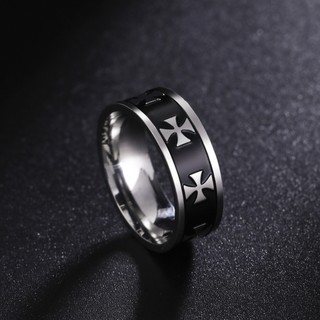 SKYRIM Nhẫn Nam Nữ Đơn Giản Họa Tiết Chữ Thập Nhẫn Trang Sức Thời Trang Jewelry