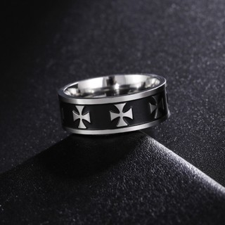 SKYRIM Nhẫn Nam Nữ Đơn Giản Họa Tiết Chữ Thập Nhẫn Trang Sức Thời Trang Jewelry