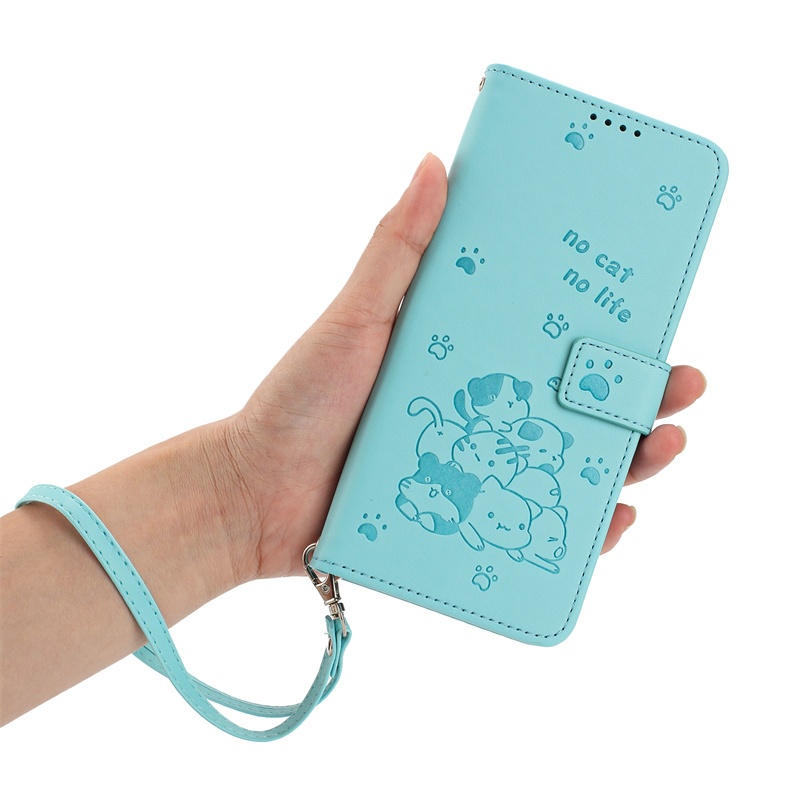 Ốp Lật Ví Da Thú Cưng Dễ Thương Cho Tecno Spark GO Camon Pova POP Neo 3 5 8 20 20C 30C Premier Pro Plus 2024 4G 5G Khe Cắm Thẻ Ốp điện thoại