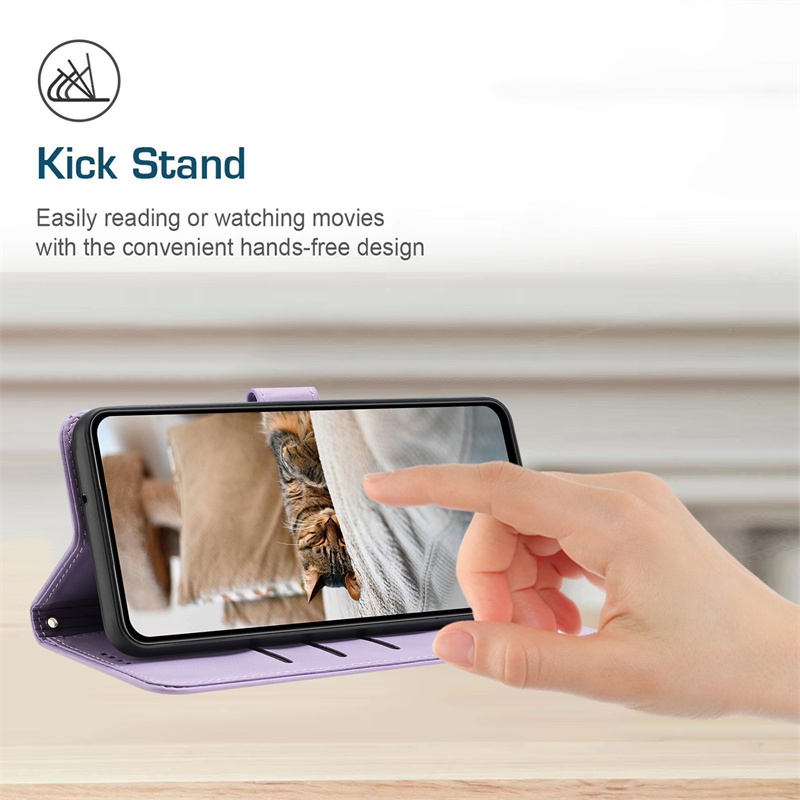 Ốp Lật Ví Da Thú Cưng Dễ Thương Cho Tecno Spark GO Camon Pova POP Neo 3 5 8 20 20C 30C Premier Pro Plus 2024 4G 5G Khe Cắm Thẻ Ốp điện thoại