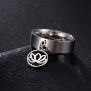 SKYRIM Đơn Giản Và Thanh Lịch Phụ Nữ Nhẫn Lotus Mẫu Trang Sức Thời Trang Quà Tặng