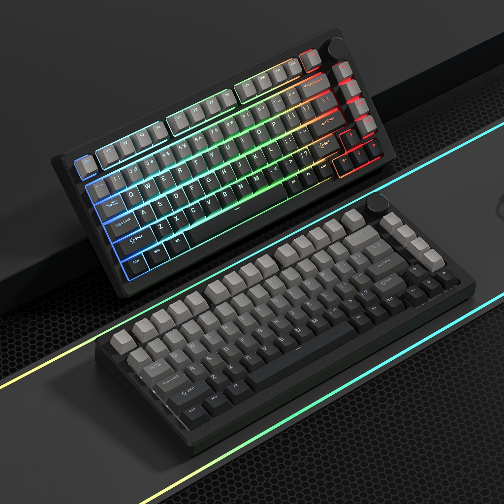 Womier 132 Phím Dark Shadow Keycaps Double Shot PBT Shine Through Key Caps cho Cherry Gateron MX Switch Bàn phím chơi game cơ học | BigBuy360 - bigbuy360.vn