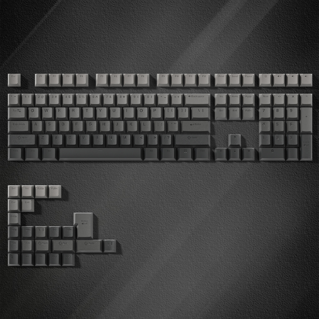 Womier 132 Phím Dark Shadow Keycaps Double Shot PBT Shine Through Key Caps cho Cherry Gateron MX Switch Bàn phím chơi game cơ học | BigBuy360 - bigbuy360.vn