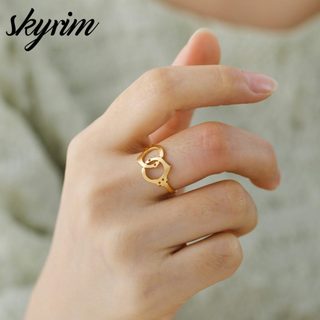 Nhẫn nam nữ SKYRIM, Nhẫn đôi đơn giản và thanh lịch, quà tặng, trang sức thời trang