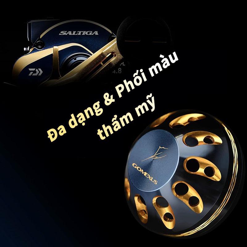 Ảnh Núm tay cầm máy câu cá GOMEXUS 45mm/ 47mm B45-47 chuyển đổi 5K sang 20K cao cấp cho Shimano STRADIC SW TWIN POWER SW 3