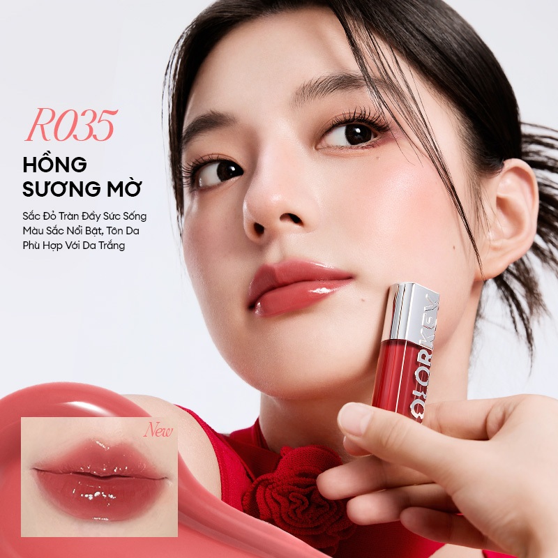 Ảnh COLORKEY Dưỡng Môi Có Màu Phục Hồi Môi Khô Watery Lip Serum 2.0, 3ml 4