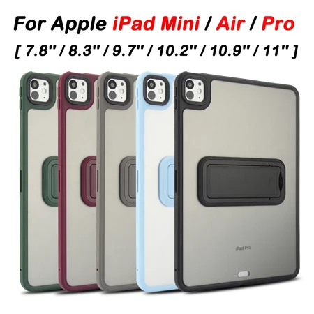Dành Cho Apple iPad Mini 4 5 6 iPad Air 11 5 4 3 2 iPad Pro 11 2024 iPad 10 Chất Lượng Cao Mờ Có Chân Đế Chống Rơi