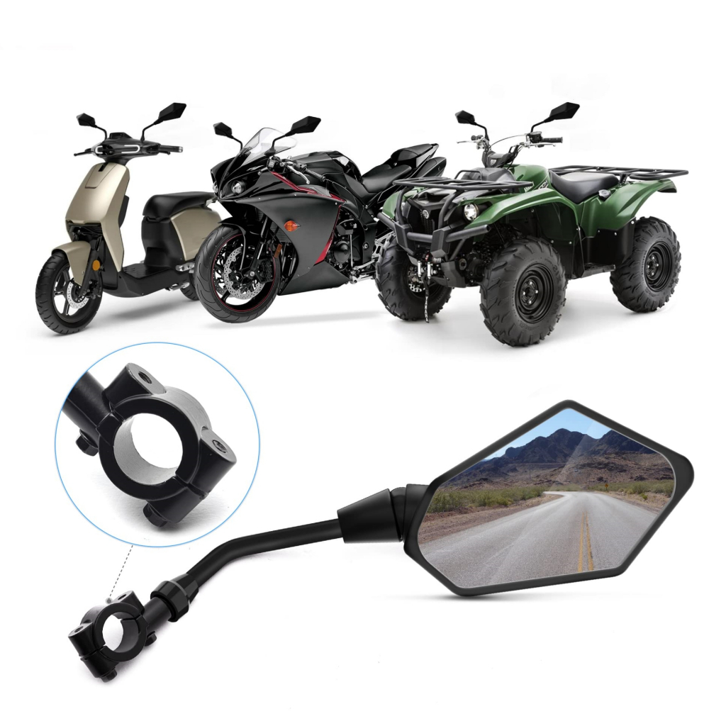 [1 cặp] 8 / 10mm Yamaha Honda Xe Máy Gương Chiếu Hậu Gương Đa Năng Moto Gương Chiếu Hậu Có Thể Điều Chỉnh Xe Điện Xe Tay Ga Phụ Kiện Đa Năng