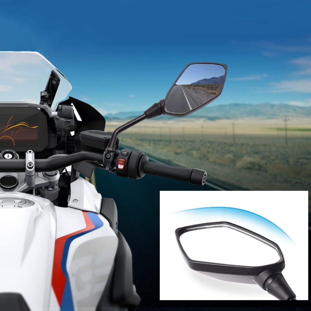 [1 cặp] 8 / 10mm Yamaha Honda Xe Máy Gương Chiếu Hậu Gương Đa Năng Moto Gương Chiếu Hậu Có Thể Điều Chỉnh Xe Điện Xe Tay Ga Phụ Kiện Đa Năng