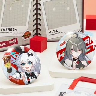Honkai Impact 3 Theresa Vita Trò Chơi Huy Hiệu Nút Cài Áo Cosplay Bộ Sưu Tập Đồ Chơi Túi Trang Trí Quà Tặng