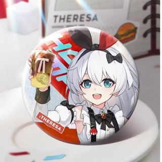 Honkai Impact 3 Theresa Vita Trò Chơi Huy Hiệu Nút Cài Áo Cosplay Bộ Sưu Tập Đồ Chơi Túi Trang Trí Quà Tặng