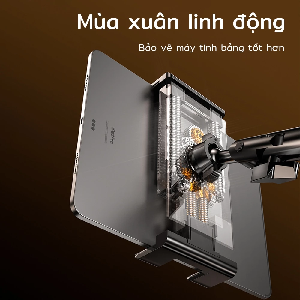 Giá đỡ điện thoại lười biếng 360° Giá đỡ máy tính bảng xoay có thể điều chỉnh cho điện thoại di động iPad Giường 4-13 inch Cánh tay nổi linh hoạt Giá đỡ kẹp