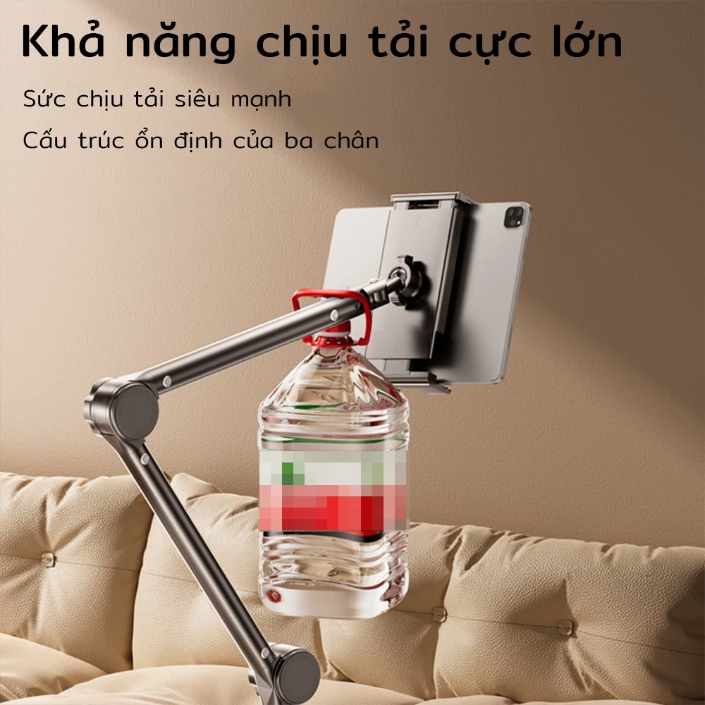 Giá đỡ điện thoại lười biếng 360° Giá đỡ máy tính bảng xoay có thể điều chỉnh cho điện thoại di động iPad Giường 4-13 inch Cánh tay nổi linh hoạt Giá đỡ kẹp