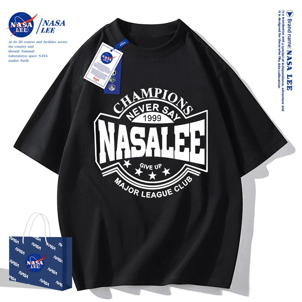 🔥Hàng có sẵn🔥Nasa Khớp Ngắn Tay Nam Nữ Xu Hướng Thời Trang Mùa Hè 2024 Phong Cách Mới Rời Cặp Đôi Nửa Tay