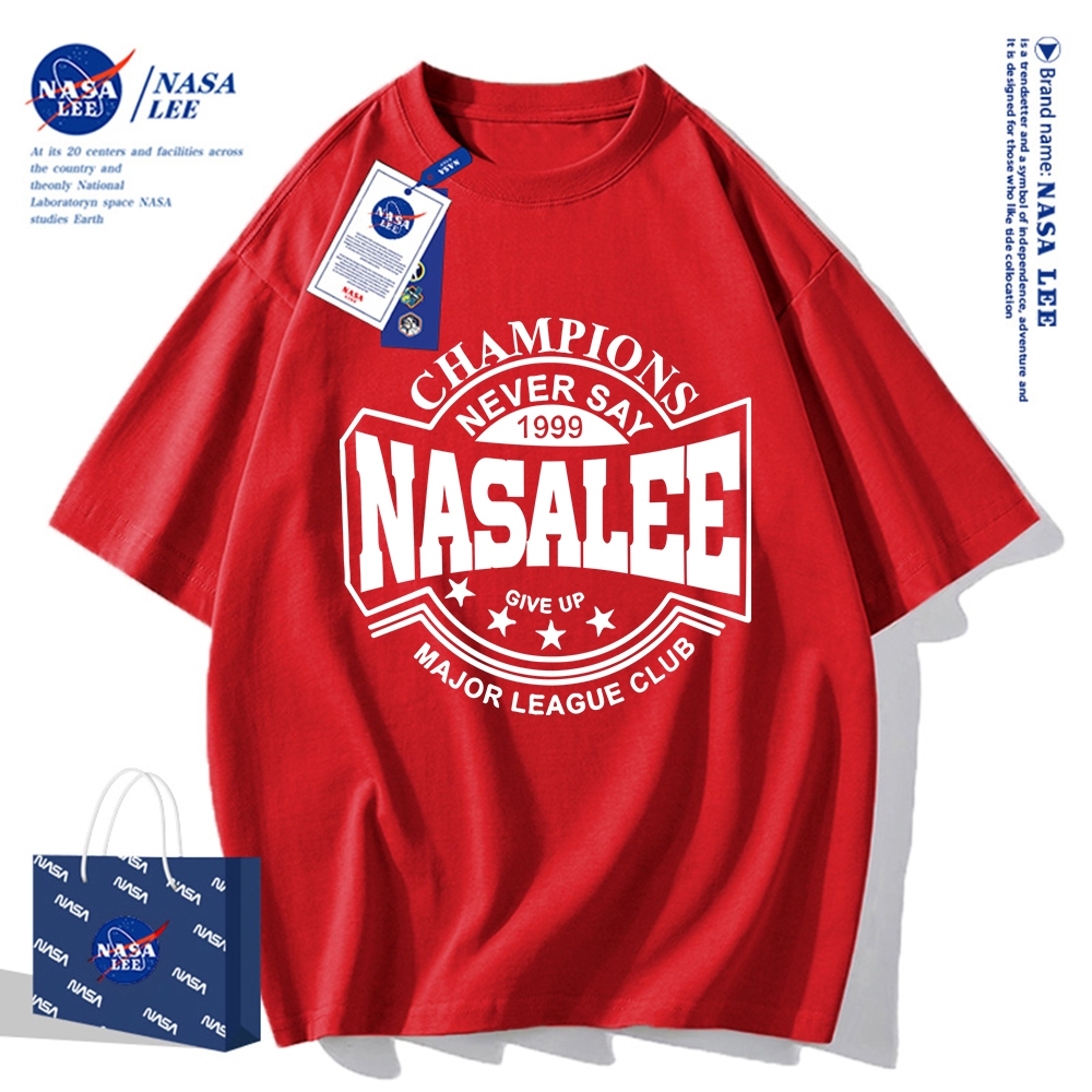 🔥Hàng có sẵn🔥Nasa Khớp Ngắn Tay Nam Nữ Xu Hướng Thời Trang Mùa Hè 2024 Phong Cách Mới Rời Cặp Đôi Nửa Tay
