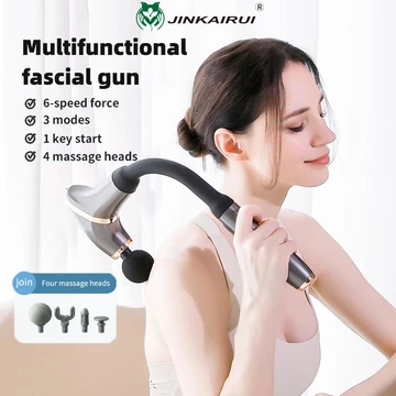 Móc Hình Súng massage Uốn Cong Fascia Súng Cầm Tay Máy Mát Xa Rung Cong Súng massage Thư Giãn Cơ Không Dây Sử Dụng Giảm Đau Khăn Giấy Sâu Súng massage Di Động