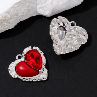 5 Chiếc Ngôi Sao Đỏ Nơ Trái Tim Đeo Chéo Men Quyến Rũ Y2k Mặt Dây Phong Cách Tối Để Làm Quà Tặng Handmade Phát Hiện