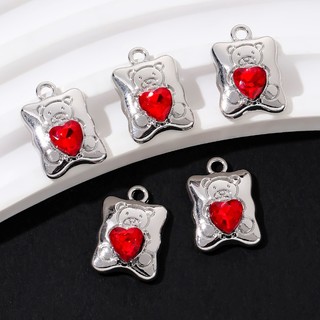 5 Chiếc Ngôi Sao Đỏ Nơ Trái Tim Đeo Chéo Men Quyến Rũ Y2k Mặt Dây Phong Cách Tối Để Làm Quà Tặng Handmade Phát Hiện