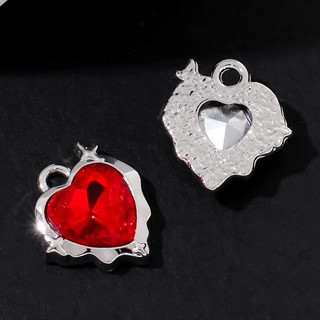 5 Chiếc Ngôi Sao Đỏ Nơ Trái Tim Đeo Chéo Men Quyến Rũ Y2k Mặt Dây Phong Cách Tối Để Làm Quà Tặng Handmade Phát Hiện