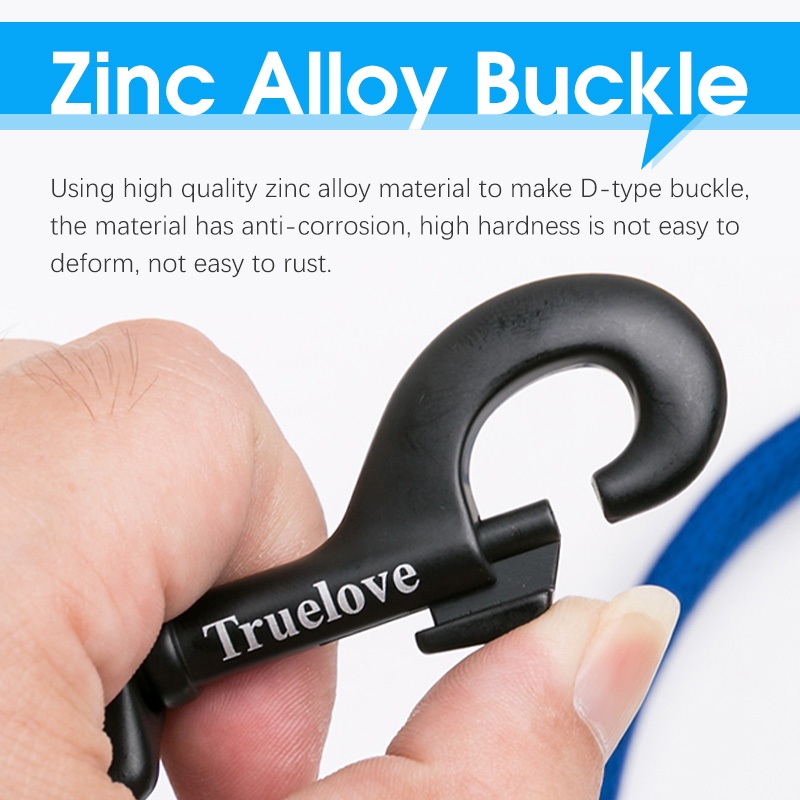 TRUELOVE Dây xích chó lưới mềm 110cm Dây xích chó Nylon phản quang để chạy bộ Dây xích thú cưng cho chó
