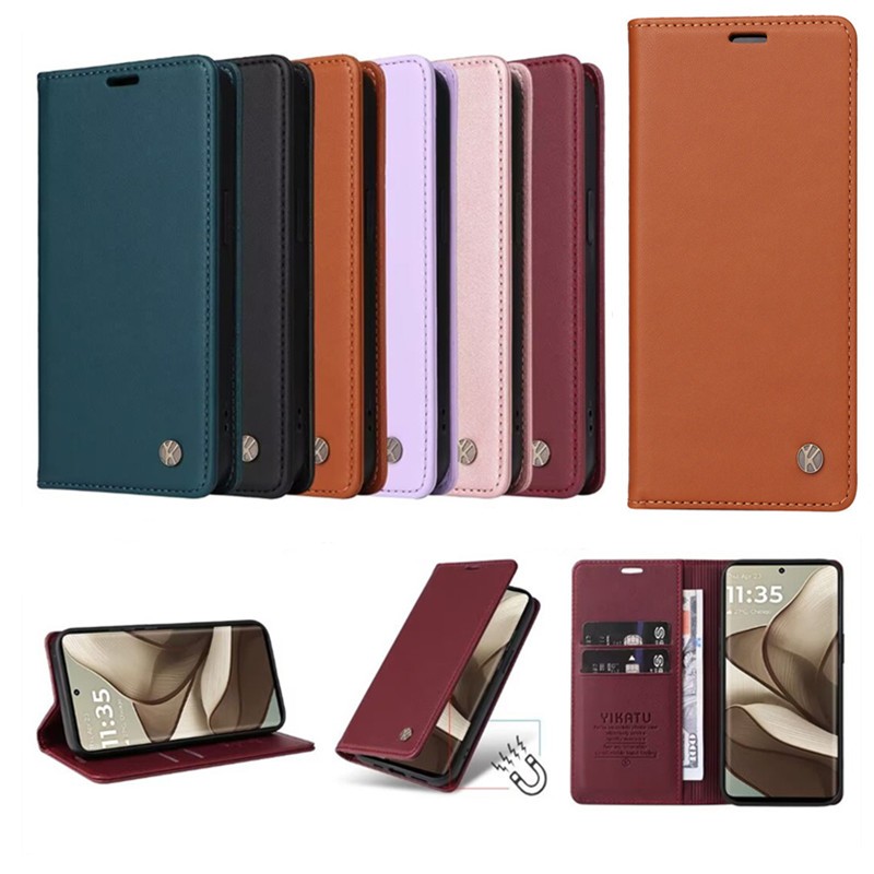 Vỏ Sang Trọng Cho Samsung Galaxy S21 S22 S23 S24 Pro Plus Ultra FE Ví Lật Retro Da Kinh Doanh Khe Cắm Thẻ Đứng Bao Da