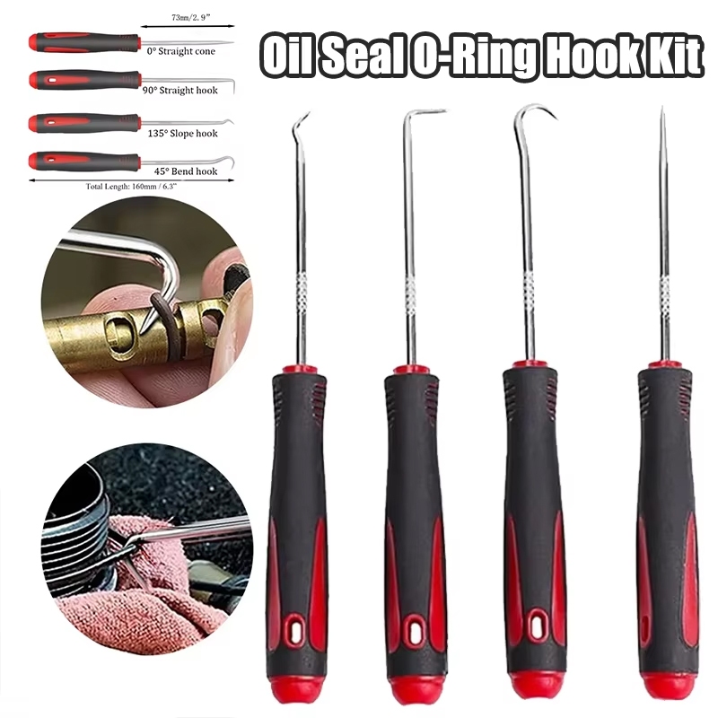 Seametal 4 Móc Xe Ô Tô Chọn Bộ O Vòng Dầu Con Dấu Gioăng Kéo Tẩy Sửa Chữa Công Cụ Bảo Trì