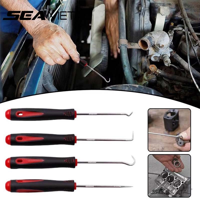 Seametal 4 Móc Xe Ô Tô Chọn Bộ O Vòng Dầu Con Dấu Gioăng Kéo Tẩy Sửa Chữa Công Cụ Bảo Trì