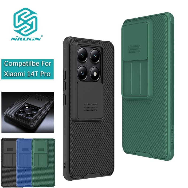 Nillkin Cho Xiaomi 14T Pro / 13T Pro / Redmi K60 Ultra Camshield Pro PC TPU Bảo Vệ Ống Kính Máy Ảnh Trượt Trượt Ốp Lưng Cứng Vỏ Điện Thoại Vỏ