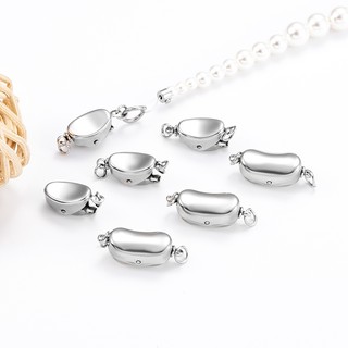 Ngọc Trai Vòng Cổ Phụ Kiện Thép Không Gỉ Khóa Hạt Vòng Tay Thành Phần Trang Sức Vật Liệu DIY
