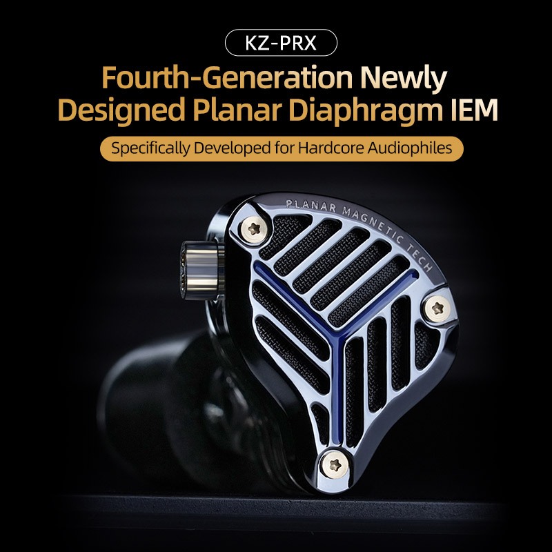 Kz PRX Tai Nghe Có Dây Planar Driver Tai Nghe Nhạc HiFi Bass Màn Hình Tai Nghe Tai Nghe Thể Thao