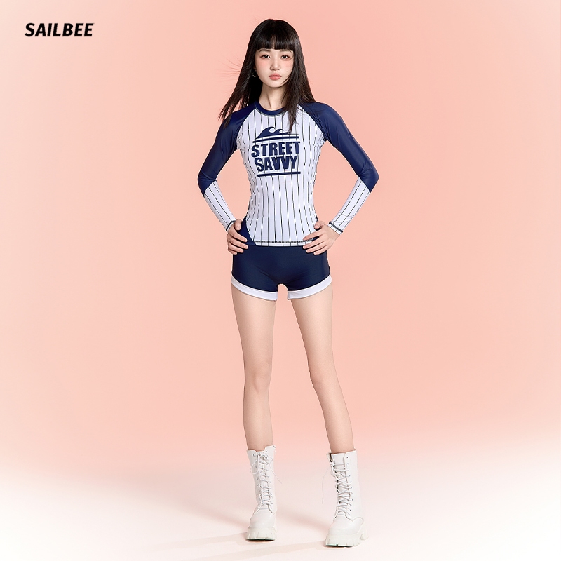 Sailbee Bộ đồ bơi dài tay dành cho nữ Bộ đồ lặn chống nắng UV Bảo thủ Bộ đồ lướt sóng mỏng khô nhanh Bộ đồ bơi lặn suối nước nóng N234 | BigBuy360 - bigbuy360.vn