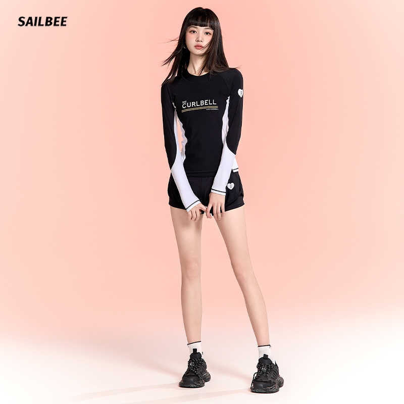 Sailbee Bộ đồ bơi dài tay dành cho nữ Bộ đồ lặn chống nắng UV Bảo thủ Bộ đồ lướt sóng mỏng khô nhanh Bộ đồ bơi lặn suối nước nóng N234 | BigBuy360 - bigbuy360.vn
