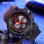 Đồng hồ kỹ thuật số bơi lội chống thấm nước màn hình kép Sanda 6030-2 dành cho nam giới