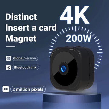 Camera thông minh HD 1080P/Màu đen Camera WIFI không dây từ tính HD 2 triệu pixel hỗ trợ liên kết không dây / giọng nói hai chiều / tầm nhìn ban đêm hồng ngoại /ứng dụng từ xa điện thoại di động/camer