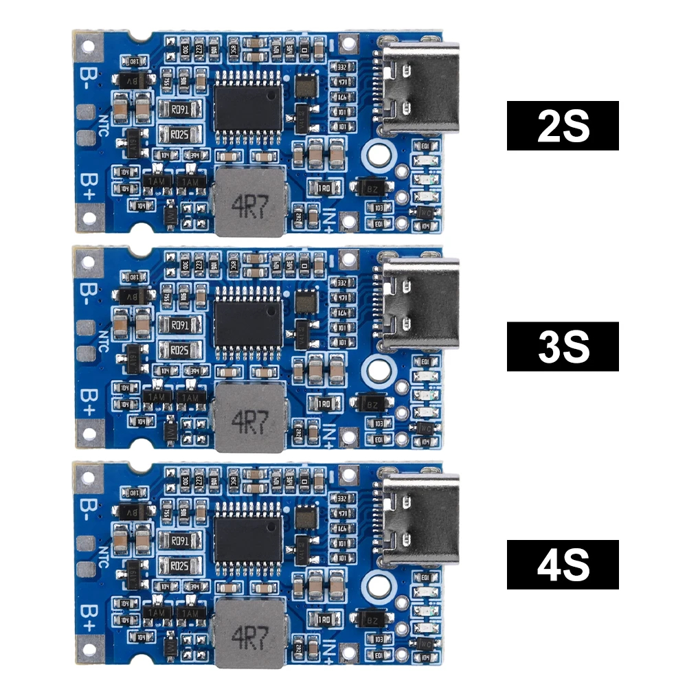 2s 3S 4S BMS 4.5V-15V 18W 2A Mô-đun sạc pin Lithium Hỗ trợ bảng sạc ...