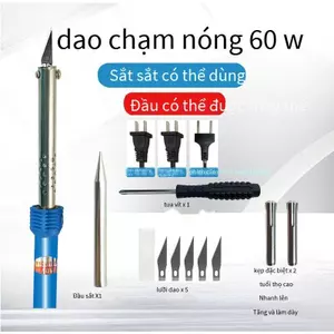 Dao điện đa năng hàn cắt khắc lỗ, bút hàn nóng, dao đục lỗ hoa