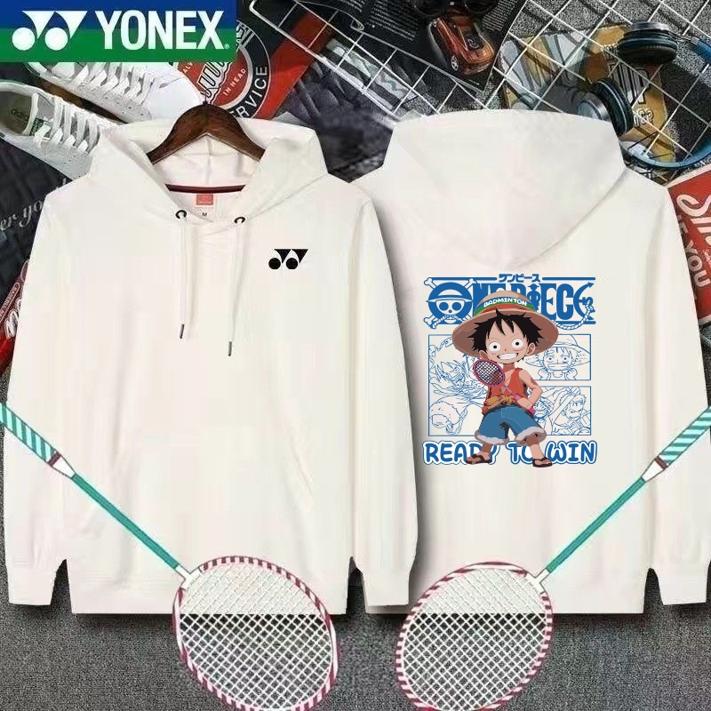 Áo chui đầu bóng bàn YONEX mới hợp thời trang, phong cách cặp đôi unisex, áo hoodie thể thao thông thường ngoài trời, đa năng để đi lại