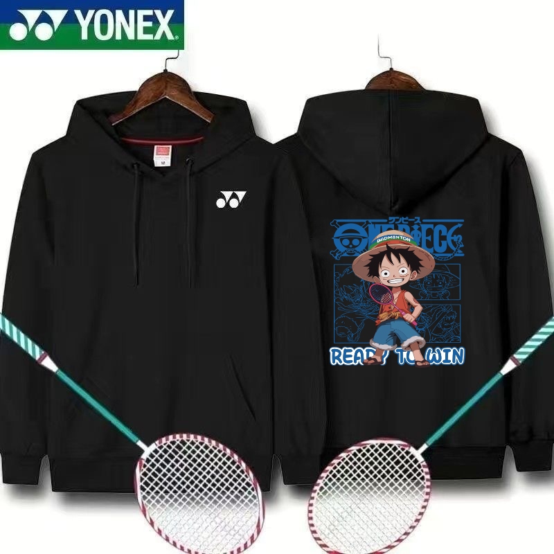 Áo chui đầu bóng bàn YONEX mới hợp thời trang, phong cách cặp đôi unisex, áo hoodie thể thao thông thường ngoài trời, đa năng để đi lại
