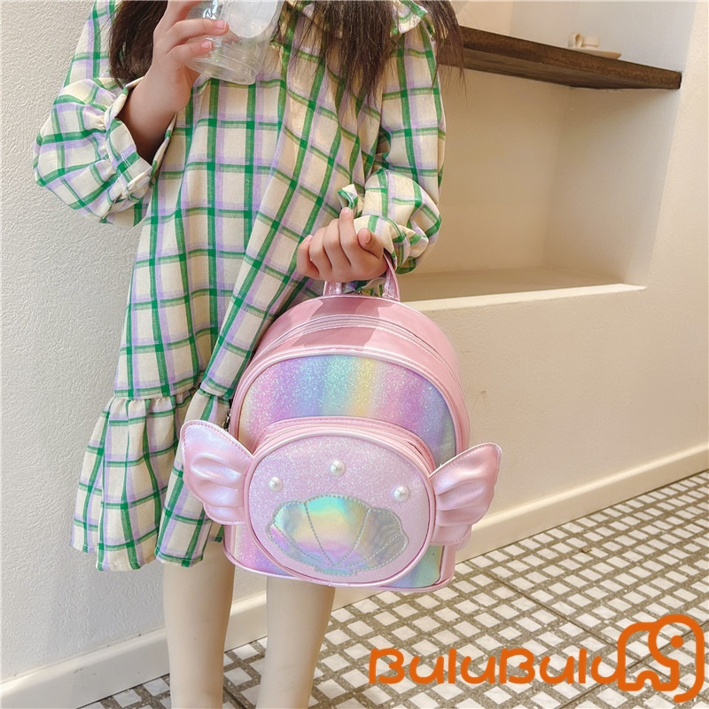 balo Kawaii cho ( 1-3 tuổi) bé gái tập đi Ba lô hoạt hình Vỏ biển trong suốt Ba lô đi học cho vườn thú, cắm trại, đi chơi